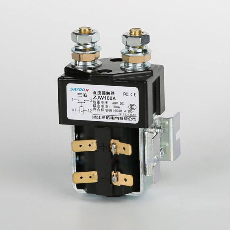 1X DC12V 24V 36V 48V 60V 72V ZJW100A Electric Vehicle DC Contactor