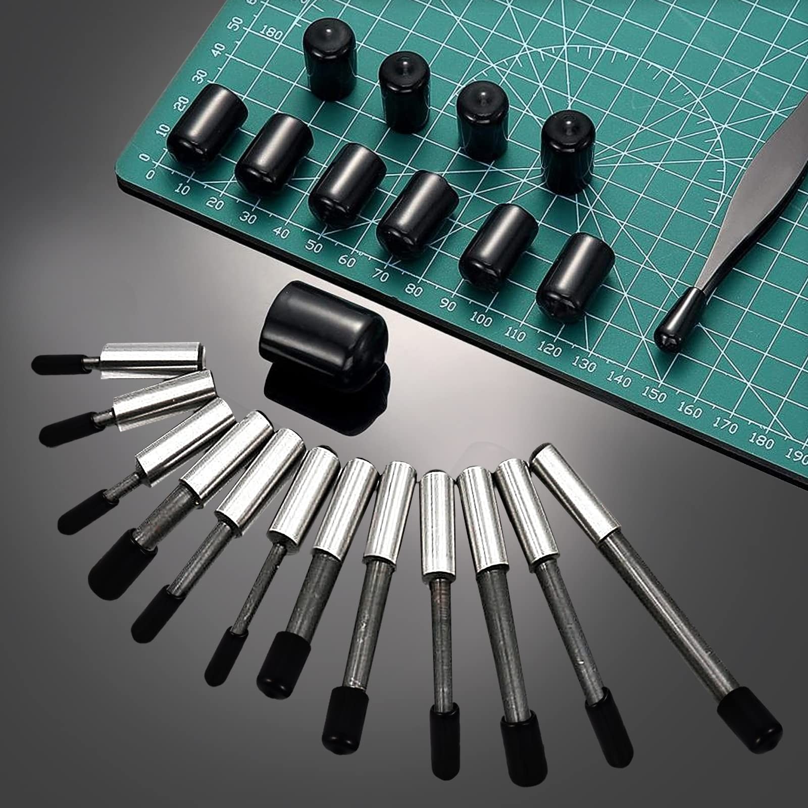 Rubber End Caps 60pcs for Threaded Protectors 6 Sizes