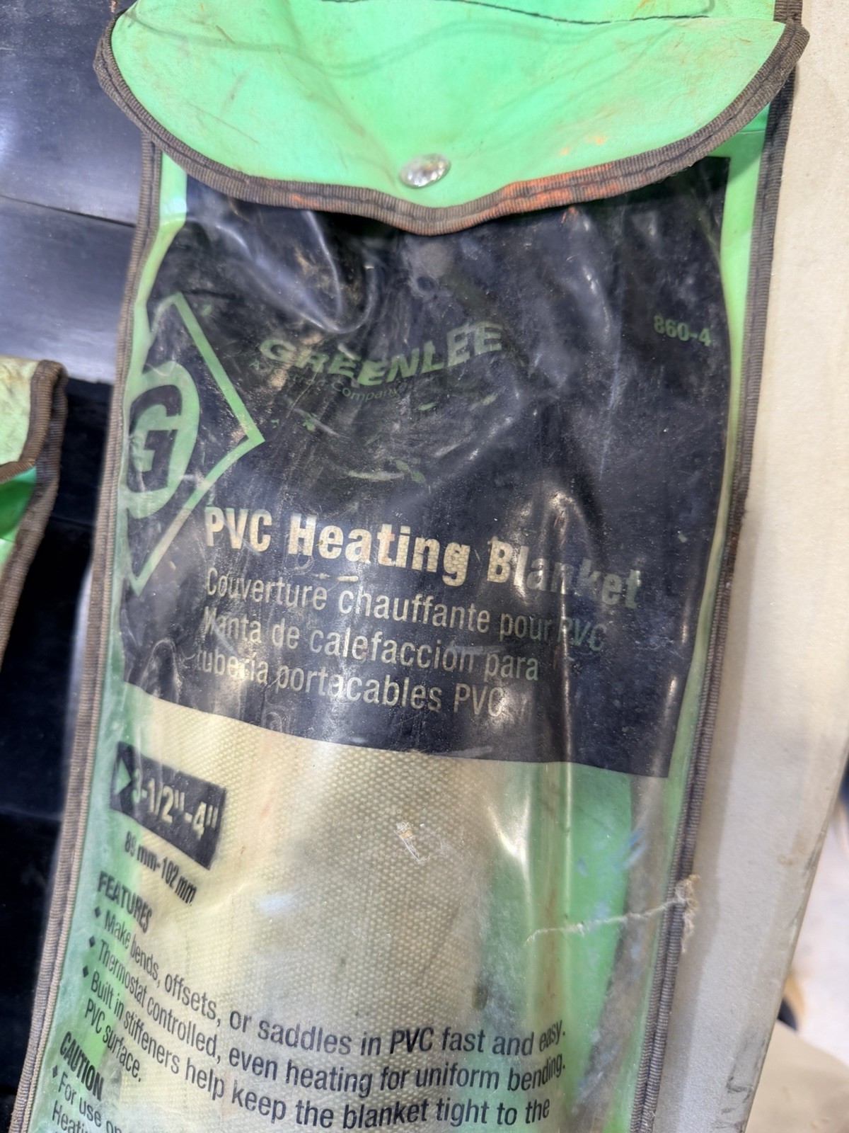 Greenlee Textron PVC Heating Blanket for 3-1/2”-4” PVC Conduit 120V Made In USA