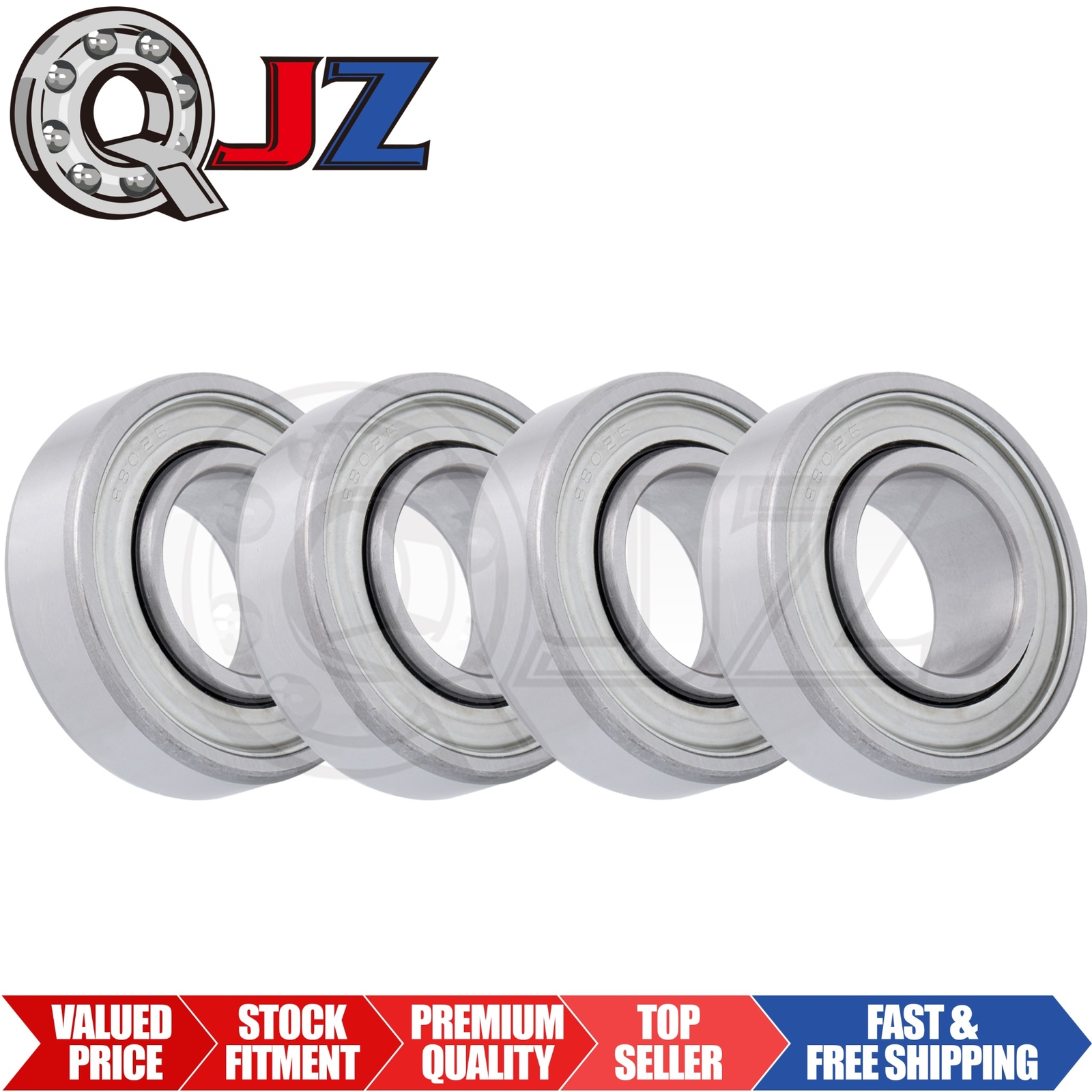 [Qty.4] New 88026 Agricultural Machinery Bearing [26mm Bore x 52mm OD x 15mm W]
