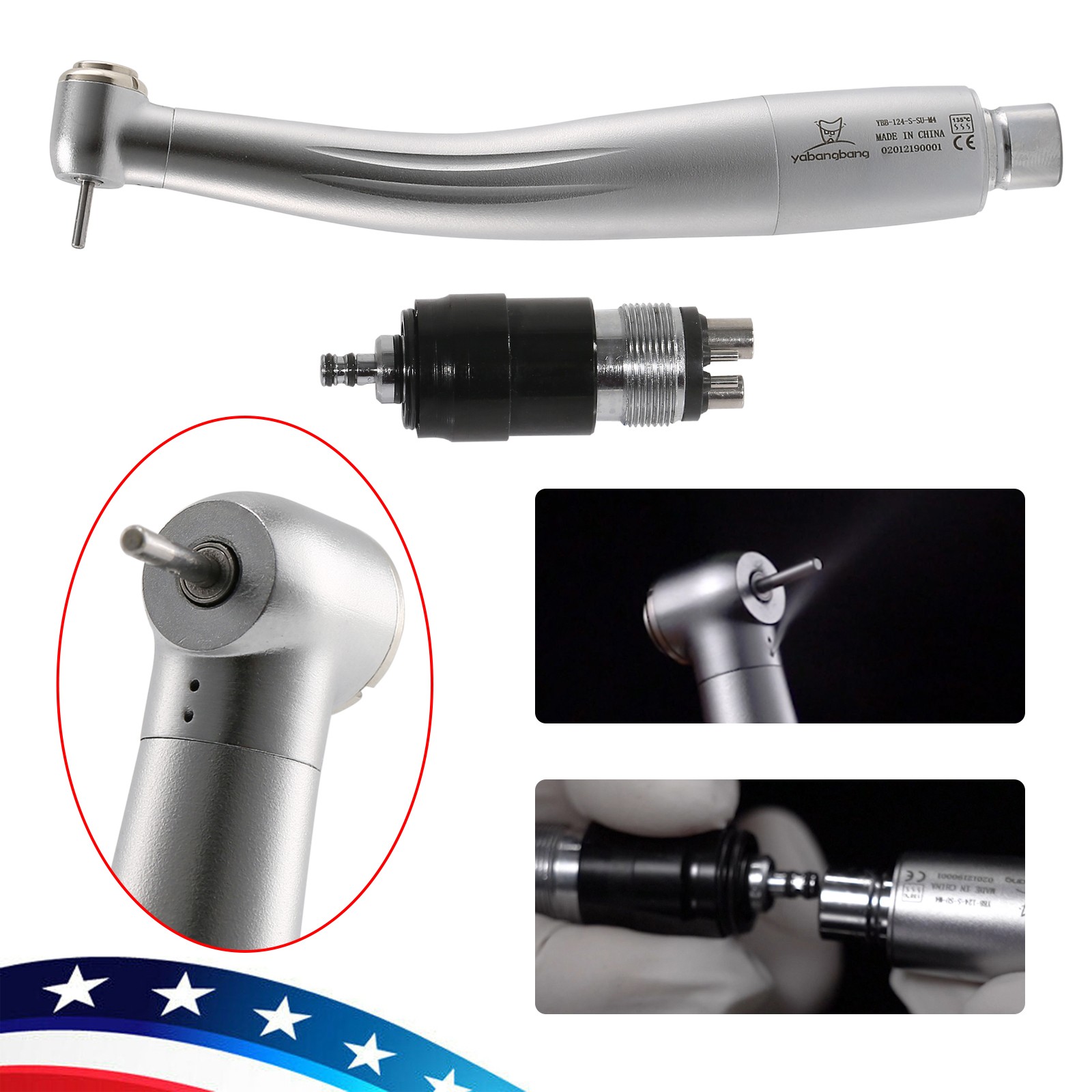 Dental High Speed Turbine Handpiece NSK Style 4H Quick Coupler YBNKM