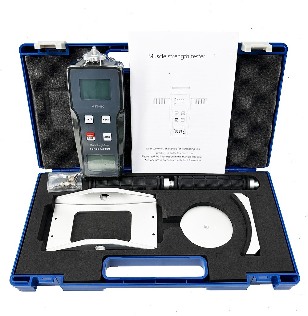 Digital Muscle Strength Tester Gauge with Accuracy±0.5%FS ±1Digit LCD Backlight