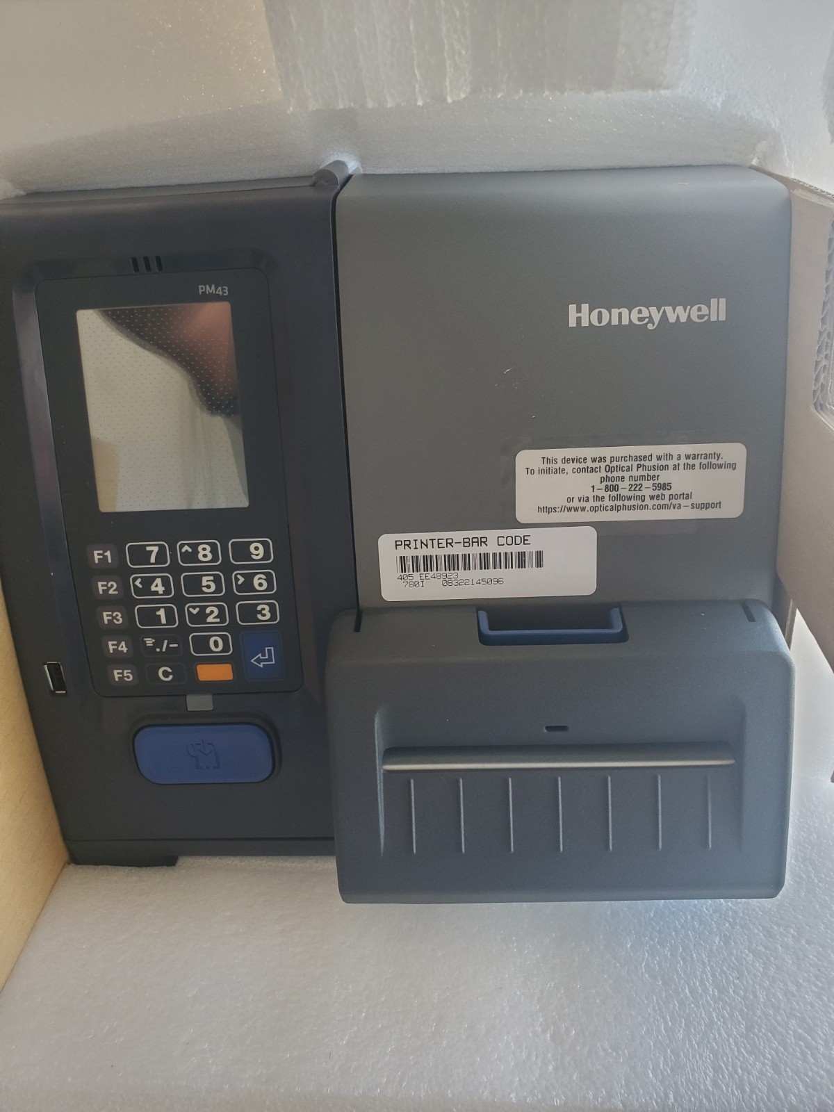 HONEYWELL INTERMEC PM43 BARCODE LABEL PRINTER PM43A11000000201 TT203