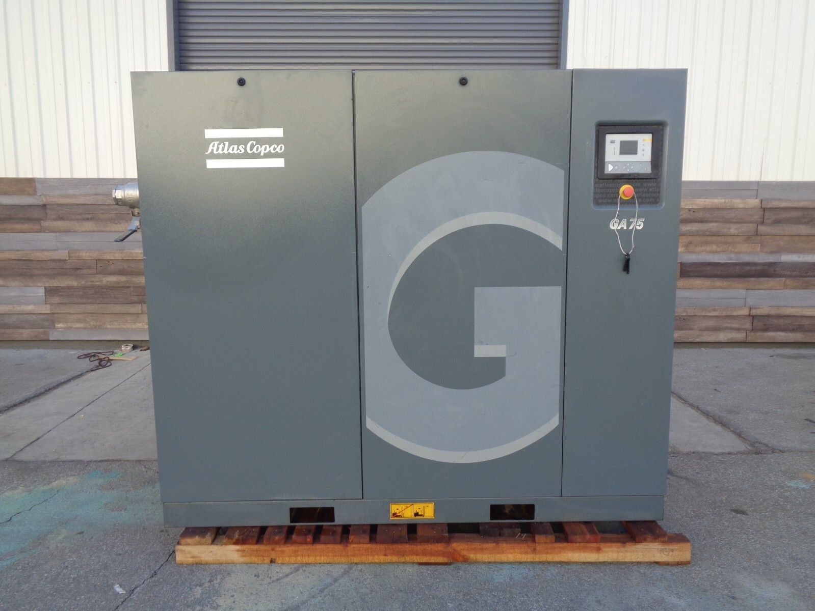 2013 Atlas Copco GA75 100 hp rotary screw air compressor