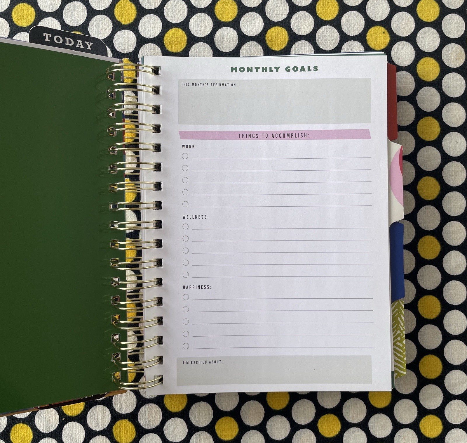 Tabitha Brown My Life MyBusiness Planner 12 Months Blank Inspirational Organizer