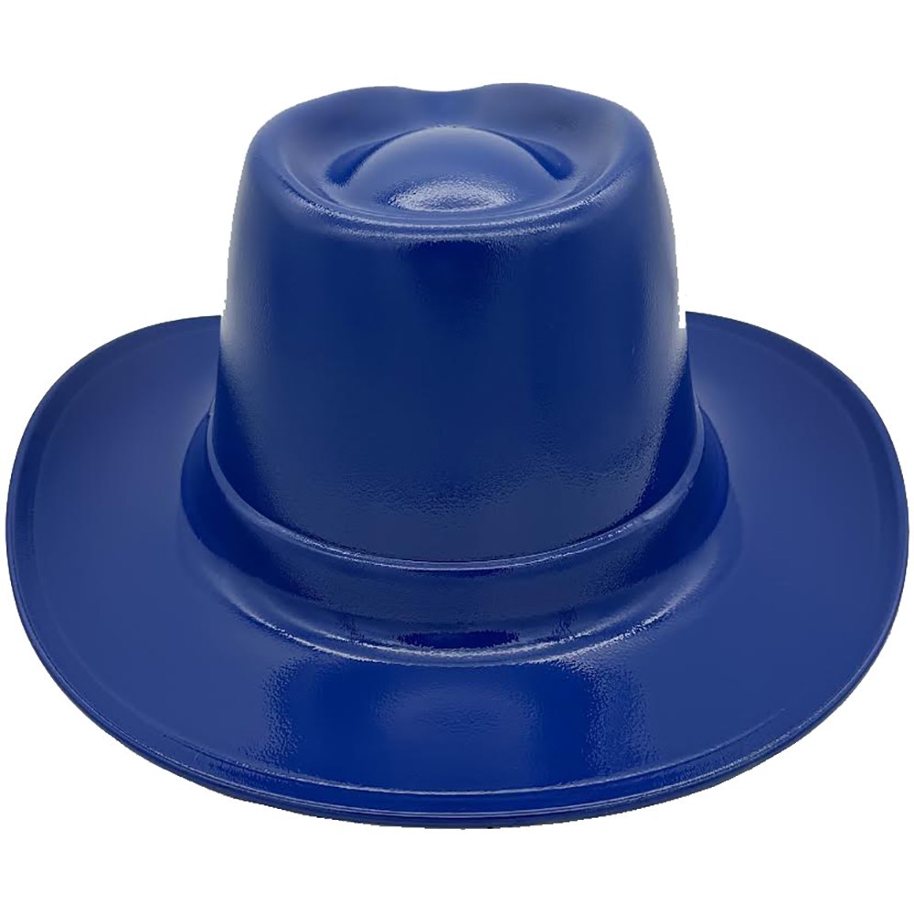 Occunomix Western Cowboy Hard Hat with Ratchet Suspension in Royal Blue