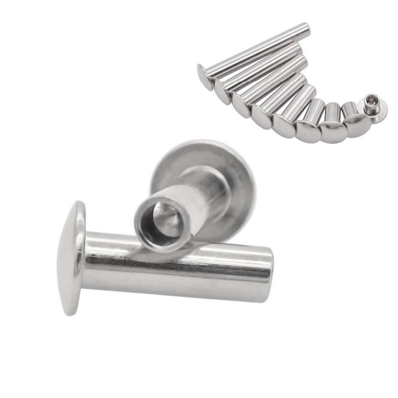 A2 Stainless Semi Tubular Rivet M1.5-M8 Mini Truss Head Semi Hollow Shank Rivet