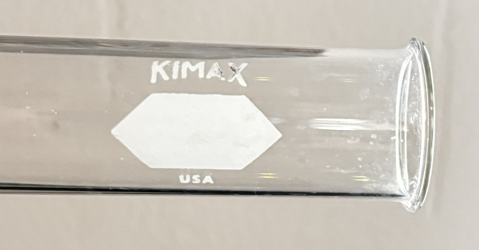 VTG KIMAX KIMBLE Glass 75mL Reuseable Plain Test Tube 25mm OD x 200mm Length B