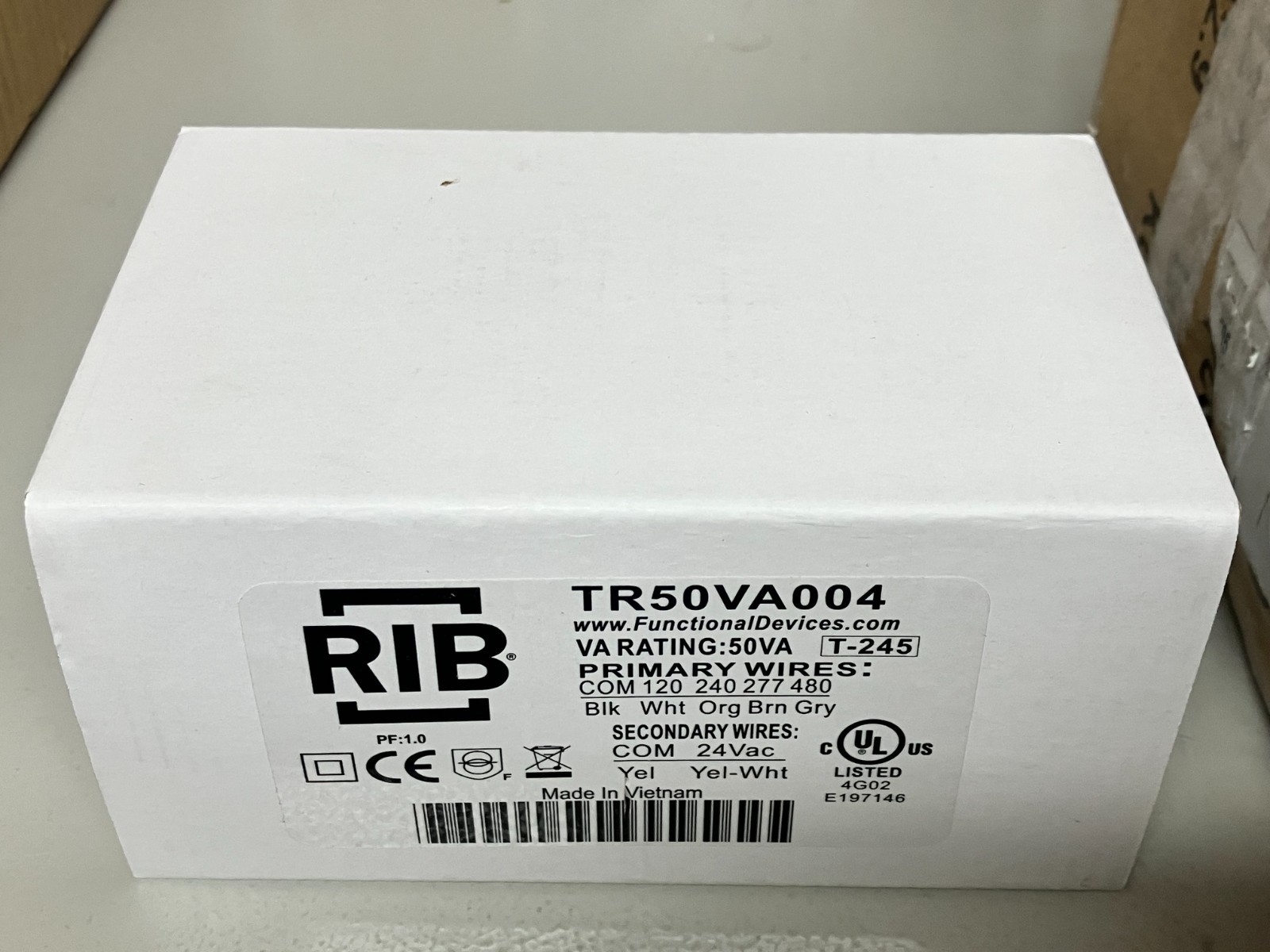 RIB TR50VA004 TRANSFORMER 50VA, T-245 BRAND NEW