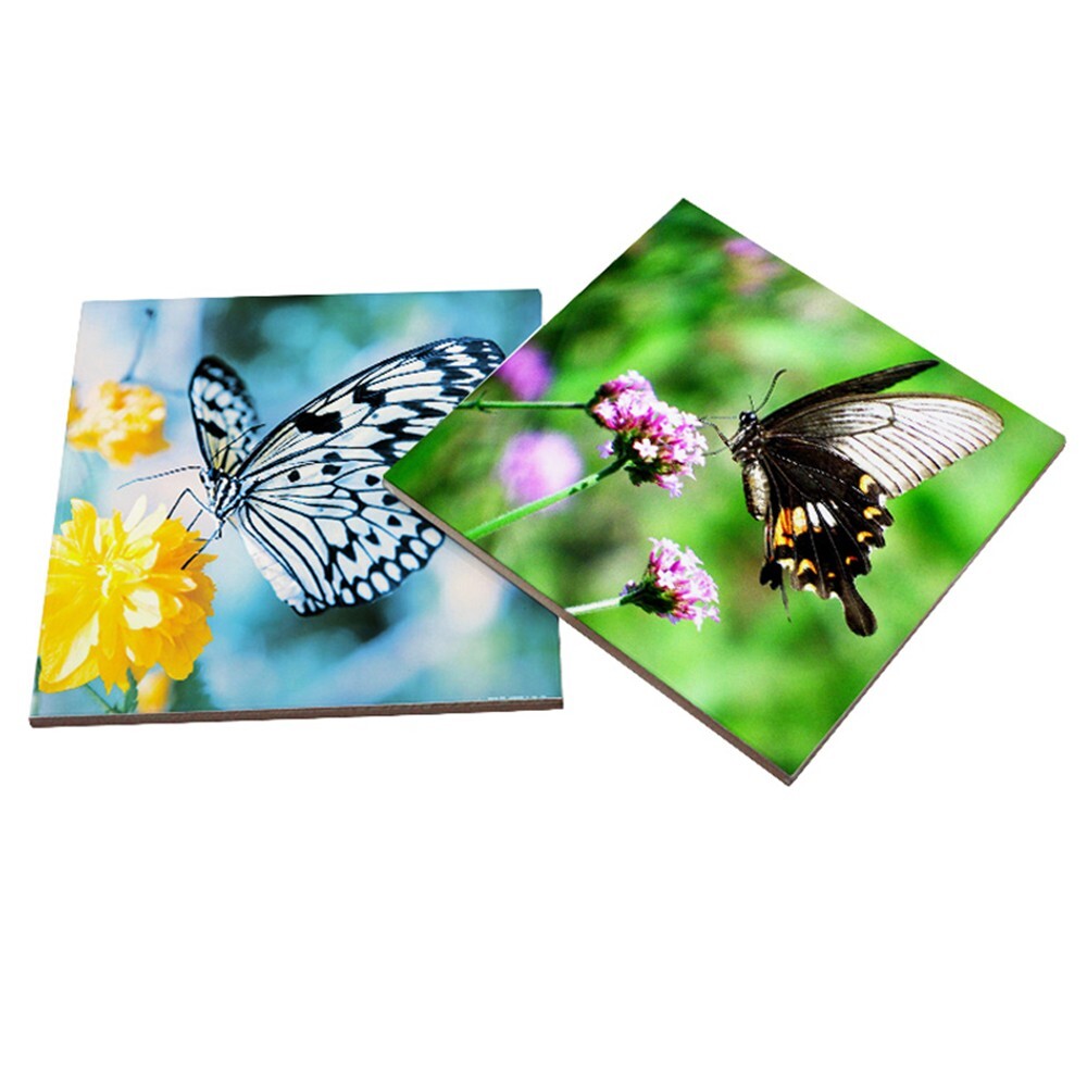 20pcs 4″x4″ Sublimation Blank Square Glossy Tile Dye Heat Transfer Thermal Craft