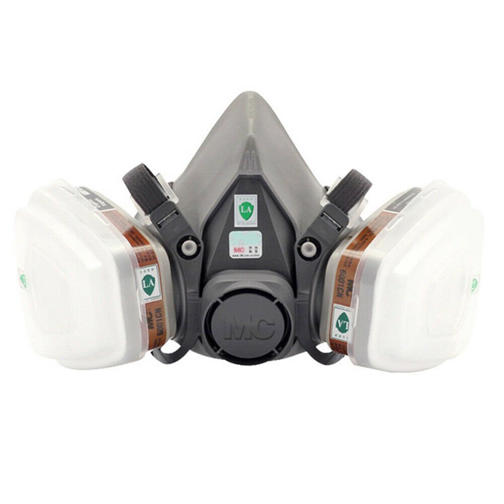 Full/Half Face Gas Mask Respirator Set For Painting Spraying Safety Facepiece US