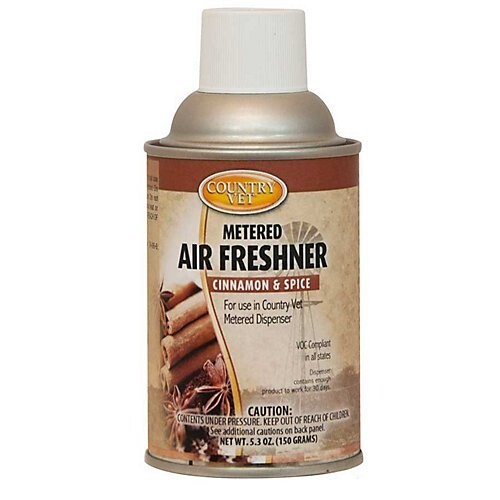 Country Vet Metered Air Freshener – Cinnamon & Spice 6.6 oz.