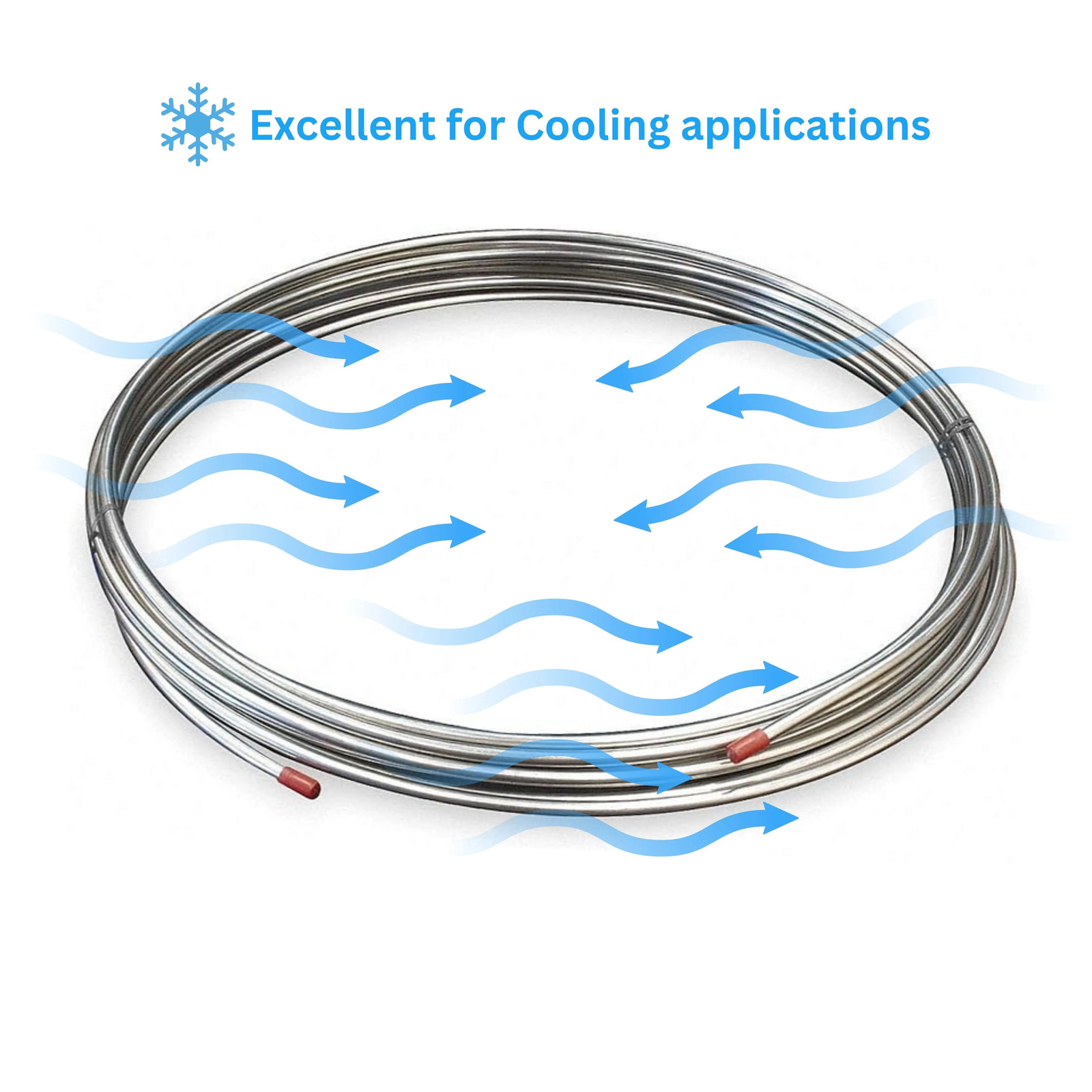 1/2″ OD x 100′ x .049 Wall Stainless Steel Tubing Coil, Type 316