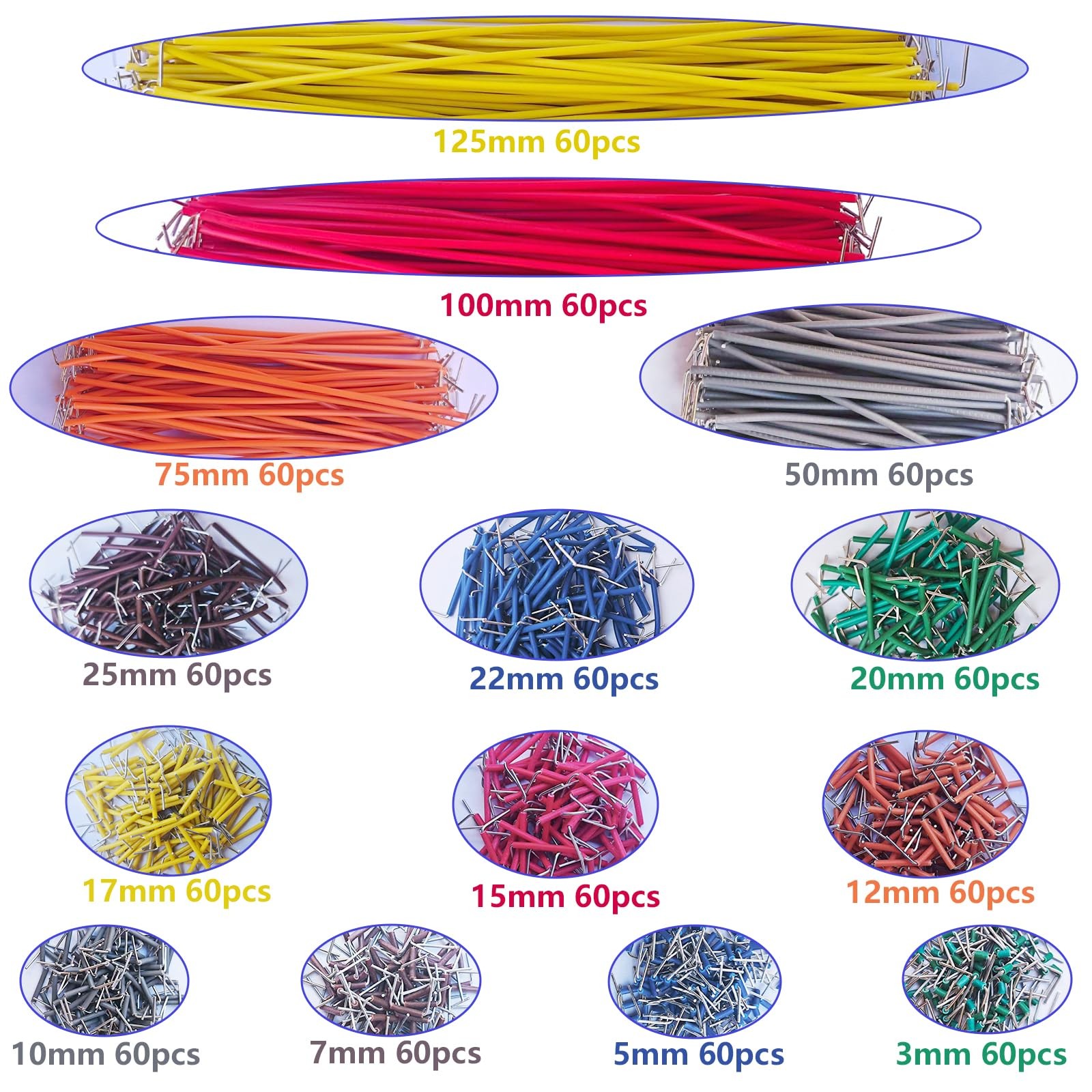 840 Pcs Breadboard Jumper Wires Kit, 14 Lengths Solderless Multicolor