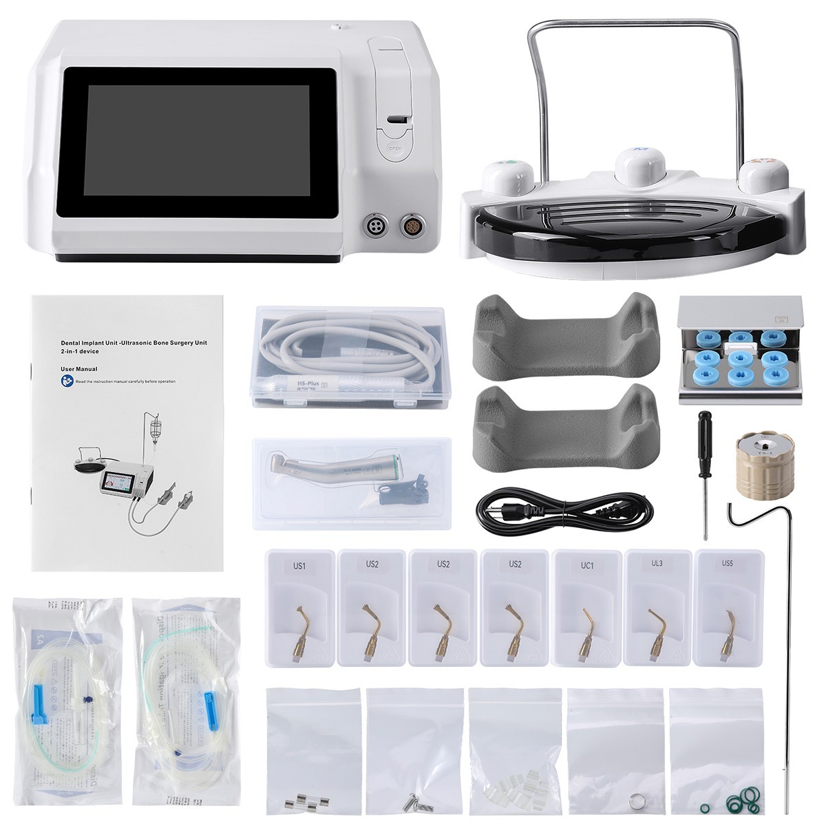 AZDENT Dental Piezo Bone Surgery & Implant Motor 2 IN 1 Bone Cutter Touch Screen