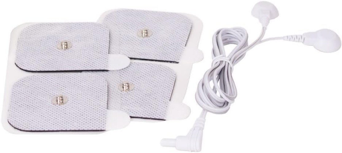 Universal TENS Unit Supply Kit – TENS Unit Pads and Lead Wires – for Single a…