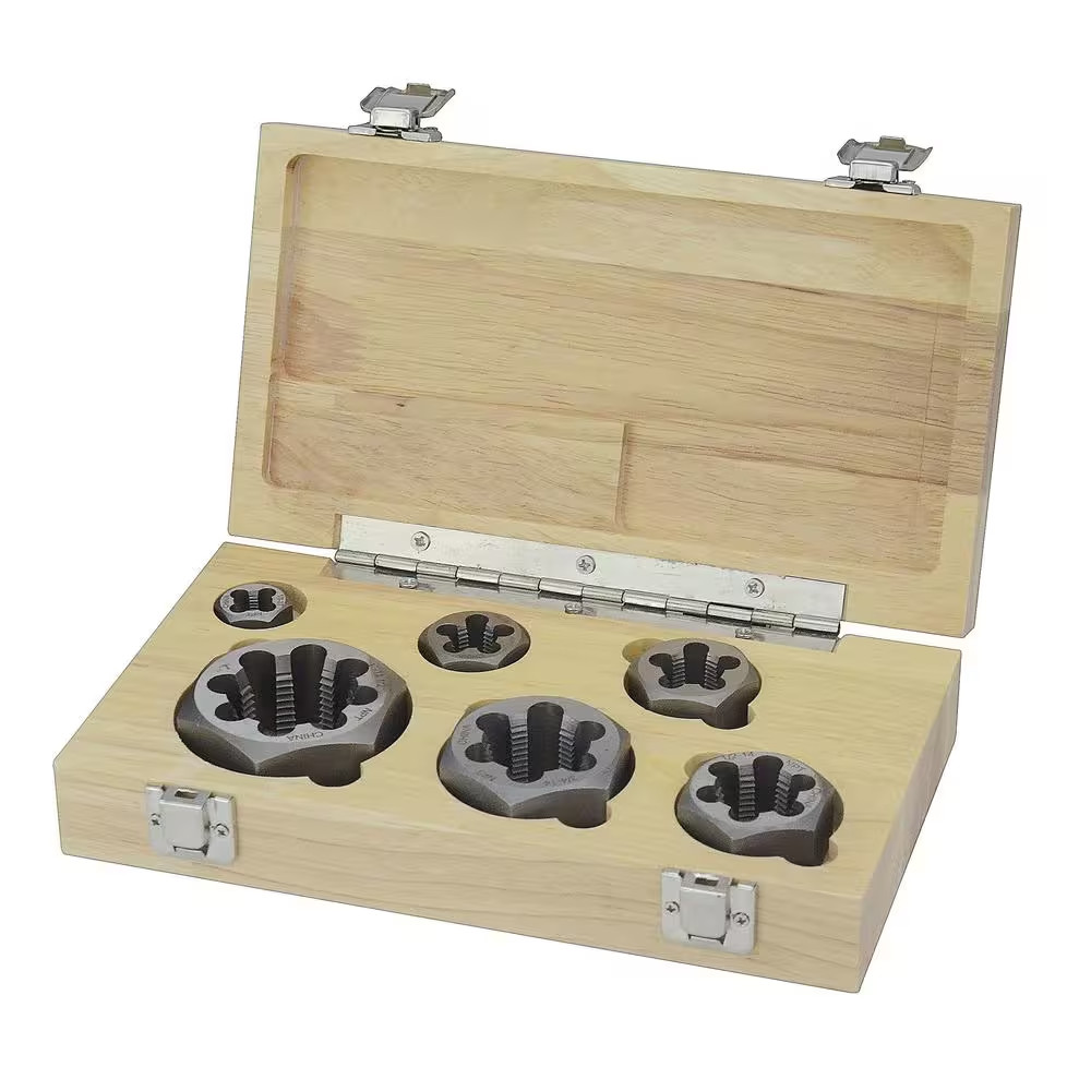 1/8 In., 1/4 In., 3/8 In., 1/2 In., 3/4 In. and 1 In. Carbon Steel NPT Pipe Die