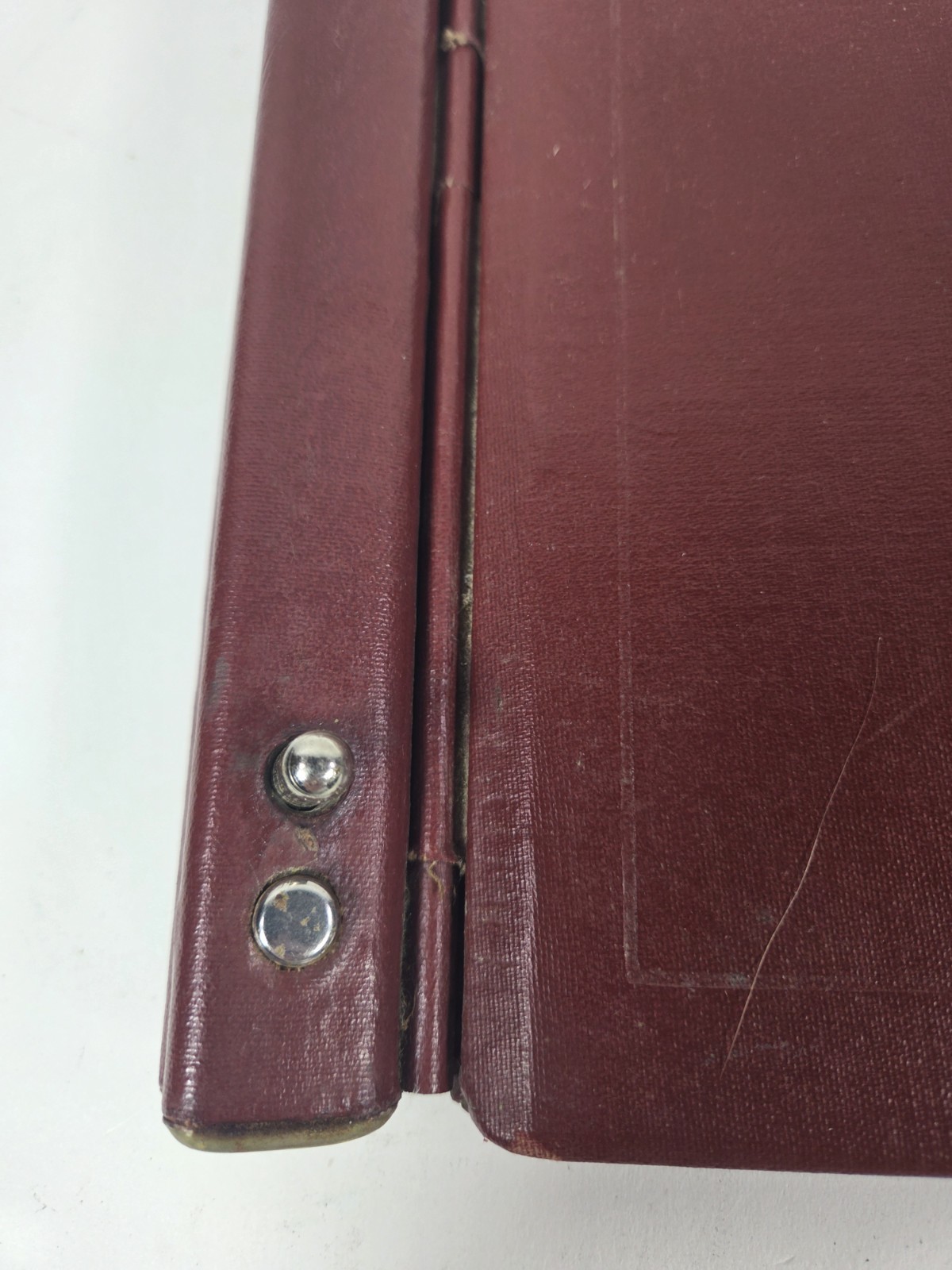Vintage Boorum & Pease Ledger Book Case Notebook Hardcover Shell Only Maroon