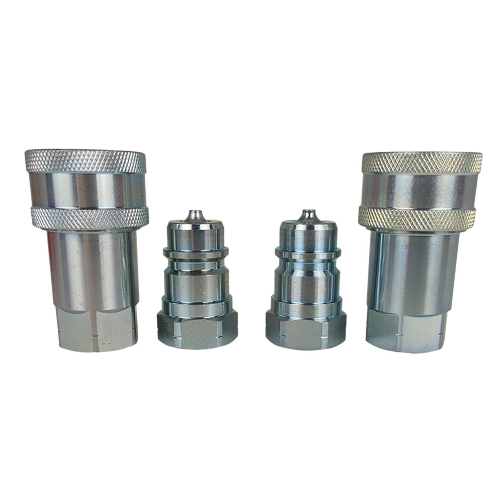 2 Sets 1/2″ Ag Poppet For Pioneer Style Hydraulic Quick Connect Couplers
