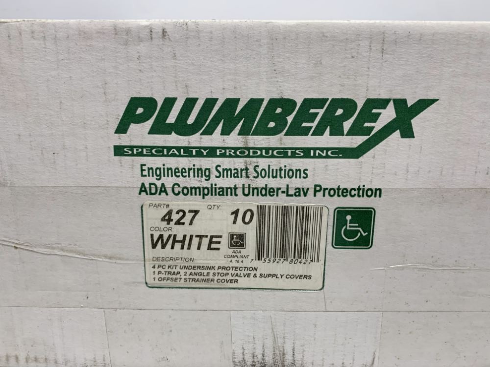 Plumberex 427 Under-Lavatory Protector ADA Compliant White