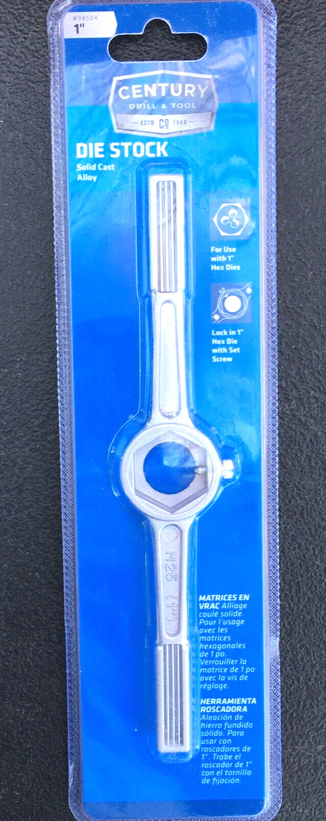 CENTURY DIE STOCK HANDLE WRENCH 1″ HEX DIE STOCK