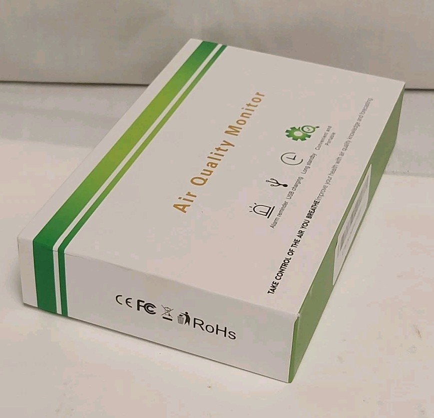 5in1 Air Quality Monitor PM25 HCHO TVOC Temperature Humidity Tracker