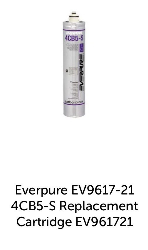 Everpure 4CB5-S EV9617-21 Commercial Beverage Filter Cartridge 5 Micron Chlorine