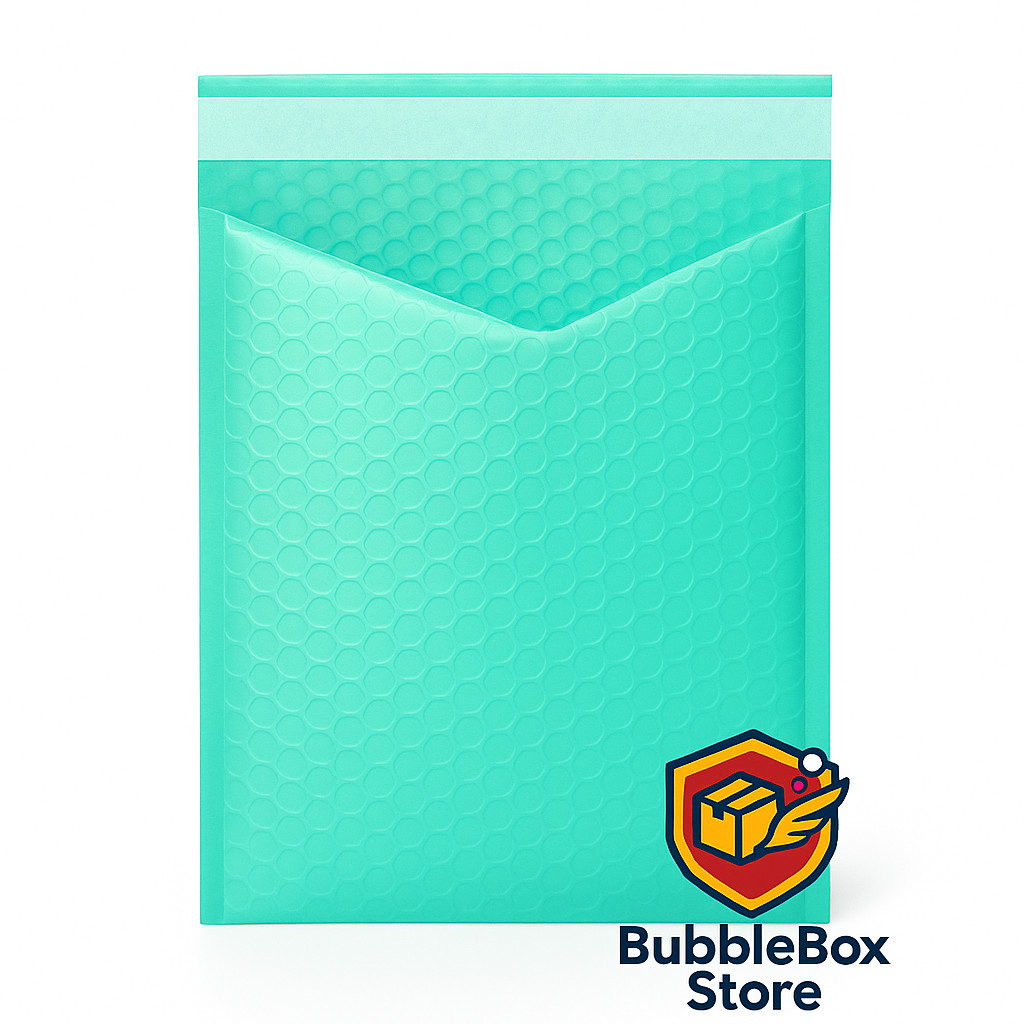 “Teal Bubble Mailers 6.5×10 – Padded Shipping Envelopes (Choose Pack Size)”