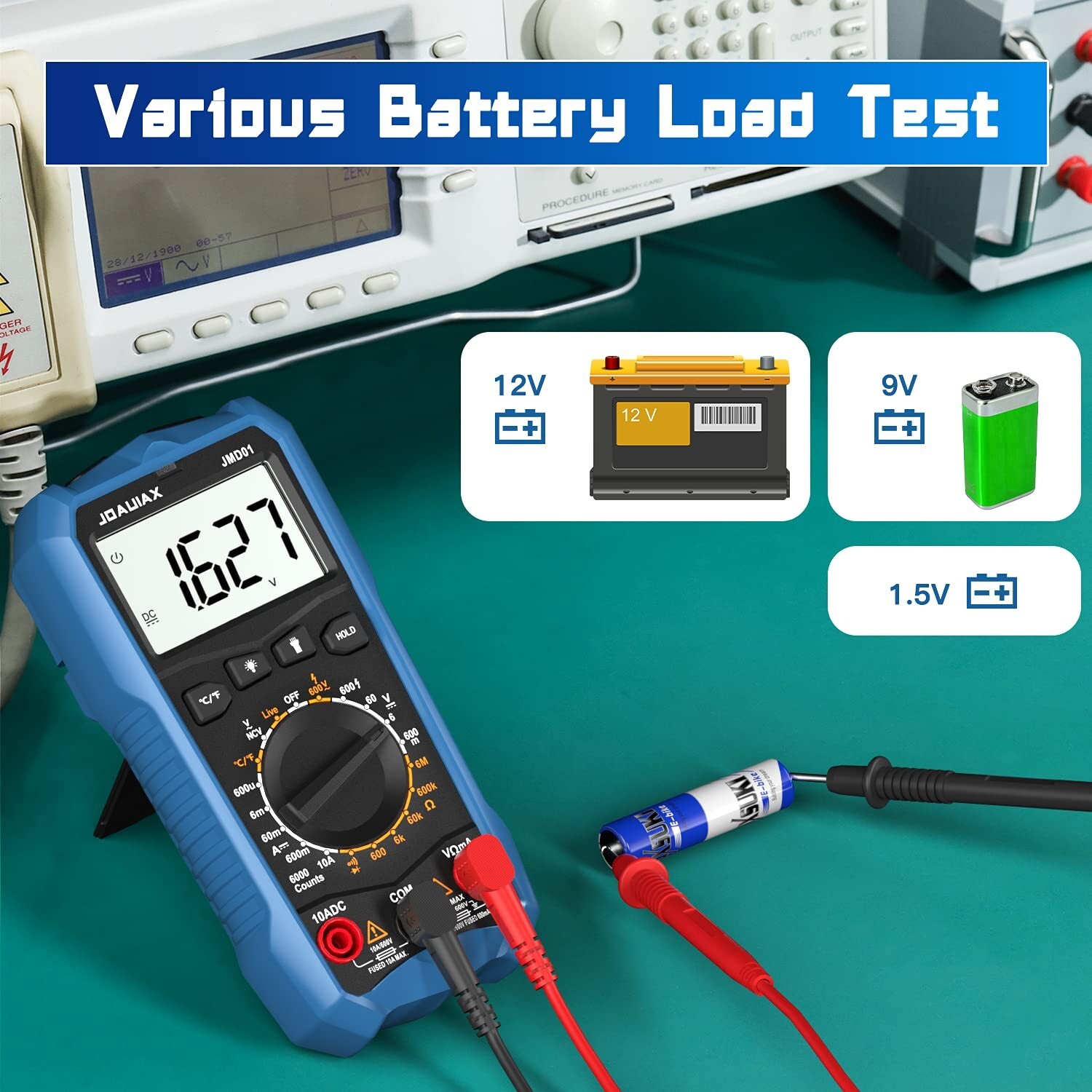 Digital Multimeter 6000 Counts Multi Tester AC DC Voltmeter NCV Ohm TRMS