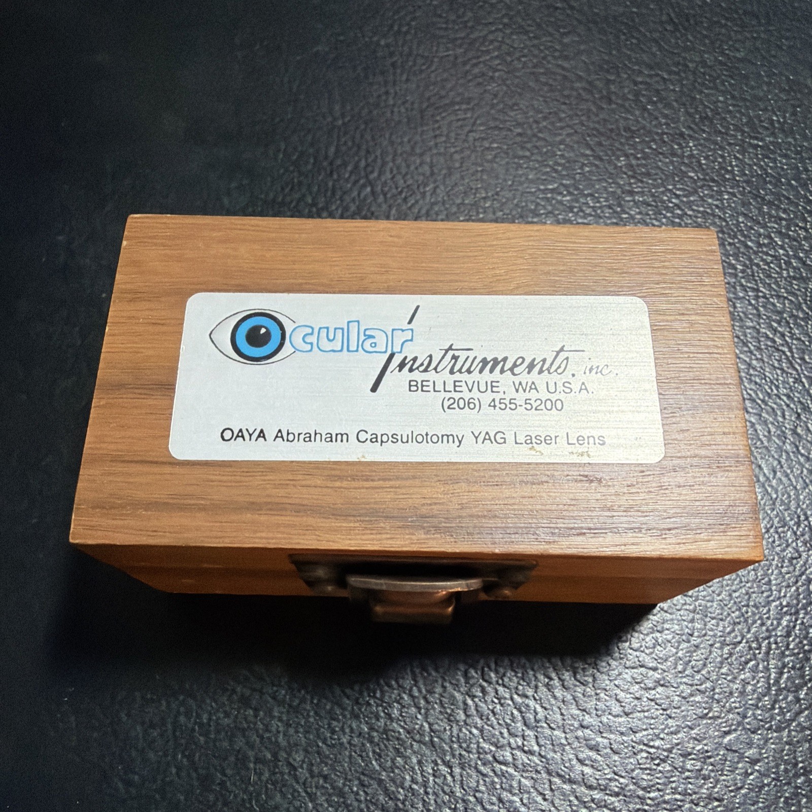 Ocular Instruments OAYA Abraham Capsulotomy YAG Laser Lens