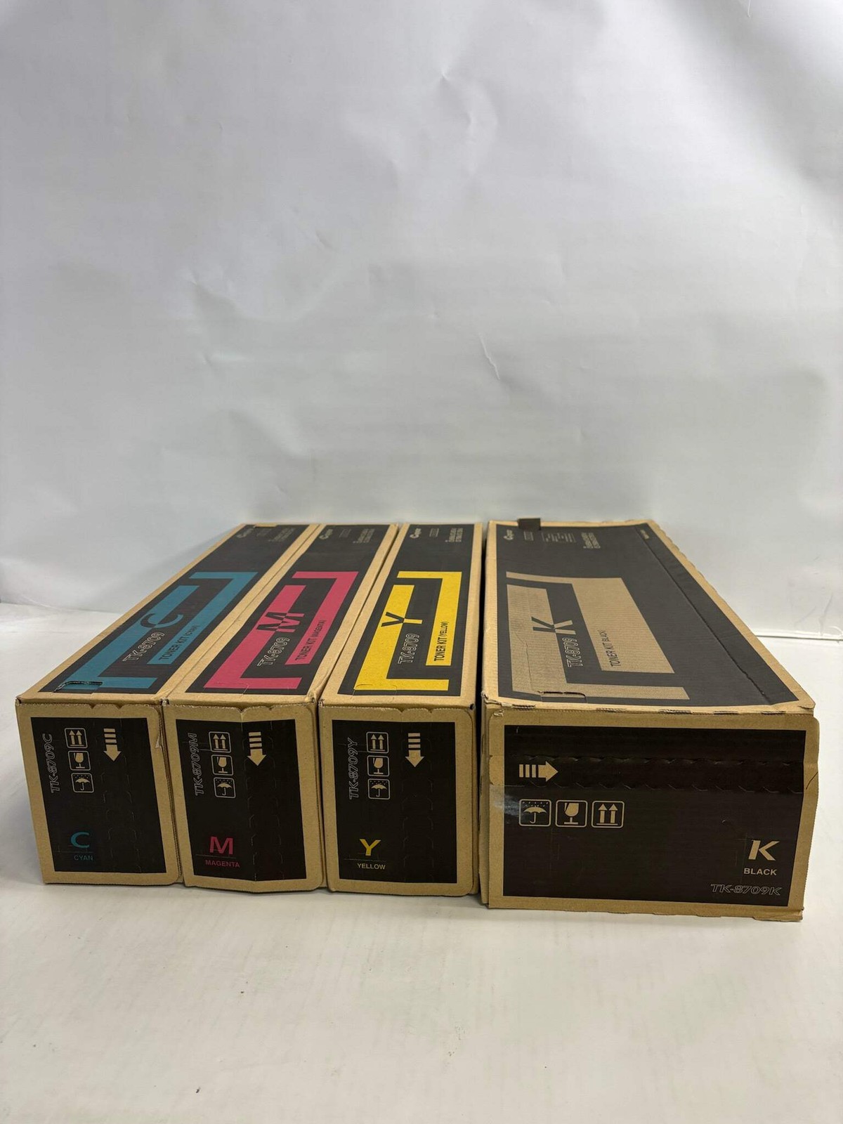 4 New Genuine Kyocera TASKalfa 6550ci,6551ci, CMYK Toners TK-8709(Same Day Ship)