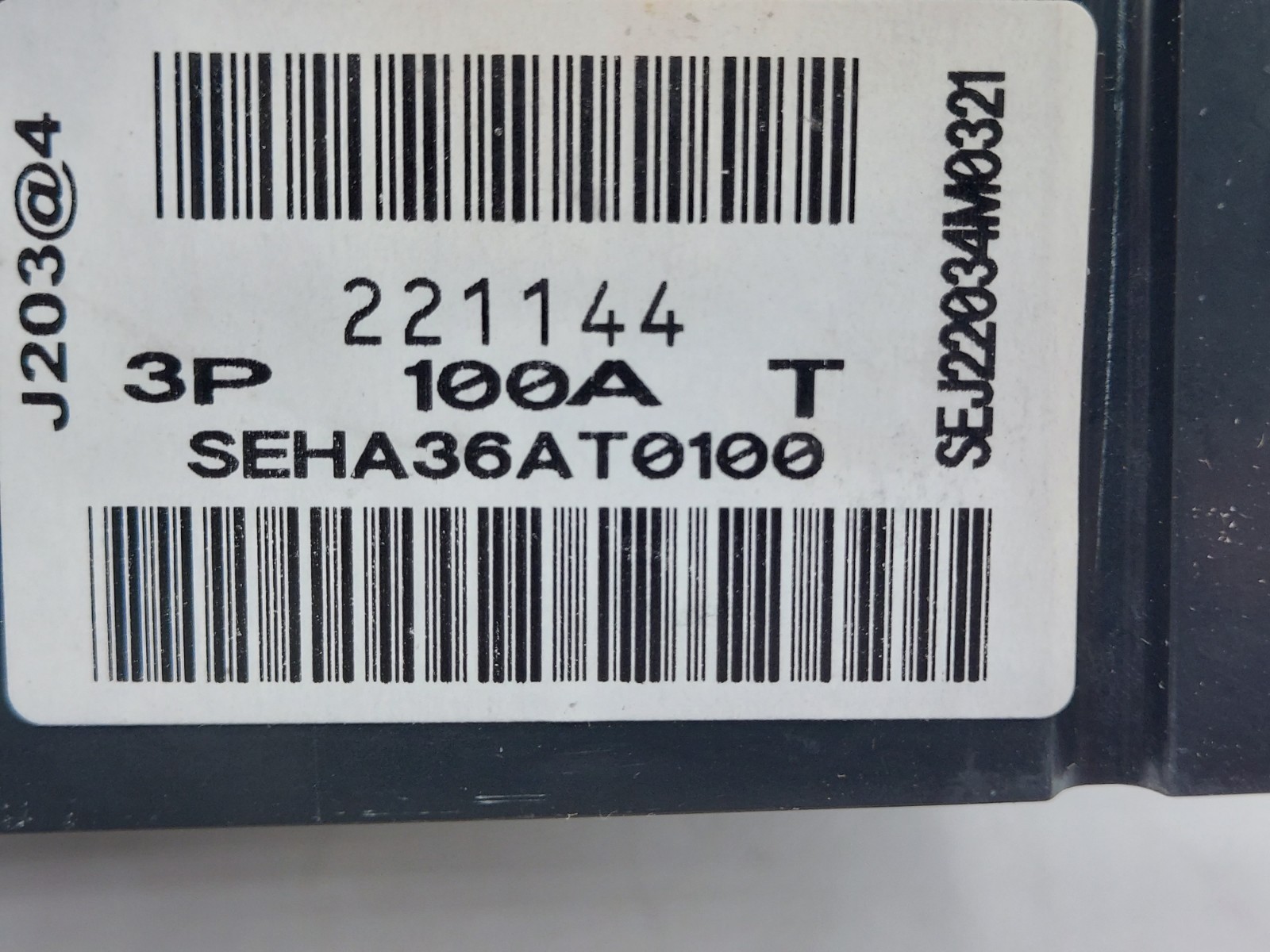 GE – SEHA36AT0100 – Spectra Rms Molded Case Circuit Breaker, 100A, 600V **NEW**