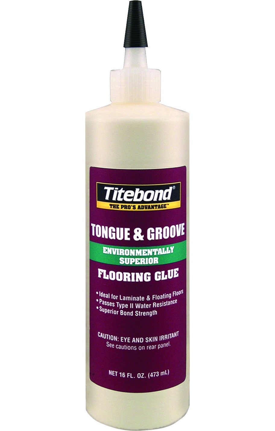 2104 Tongue and Groove Glue Bottle, 16 oz, White