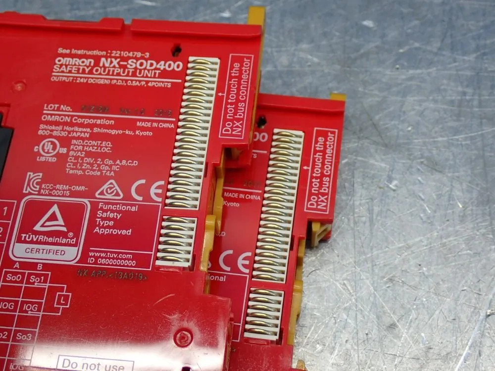 OMRON NX-SOD400 SAFETY CONTROL UNIT, 2PCS 12250980398