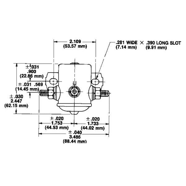 White-Rodgers 70-120224S1 Dc Power Solenoid, Dust Resistant, 50 A, 36V Dc,