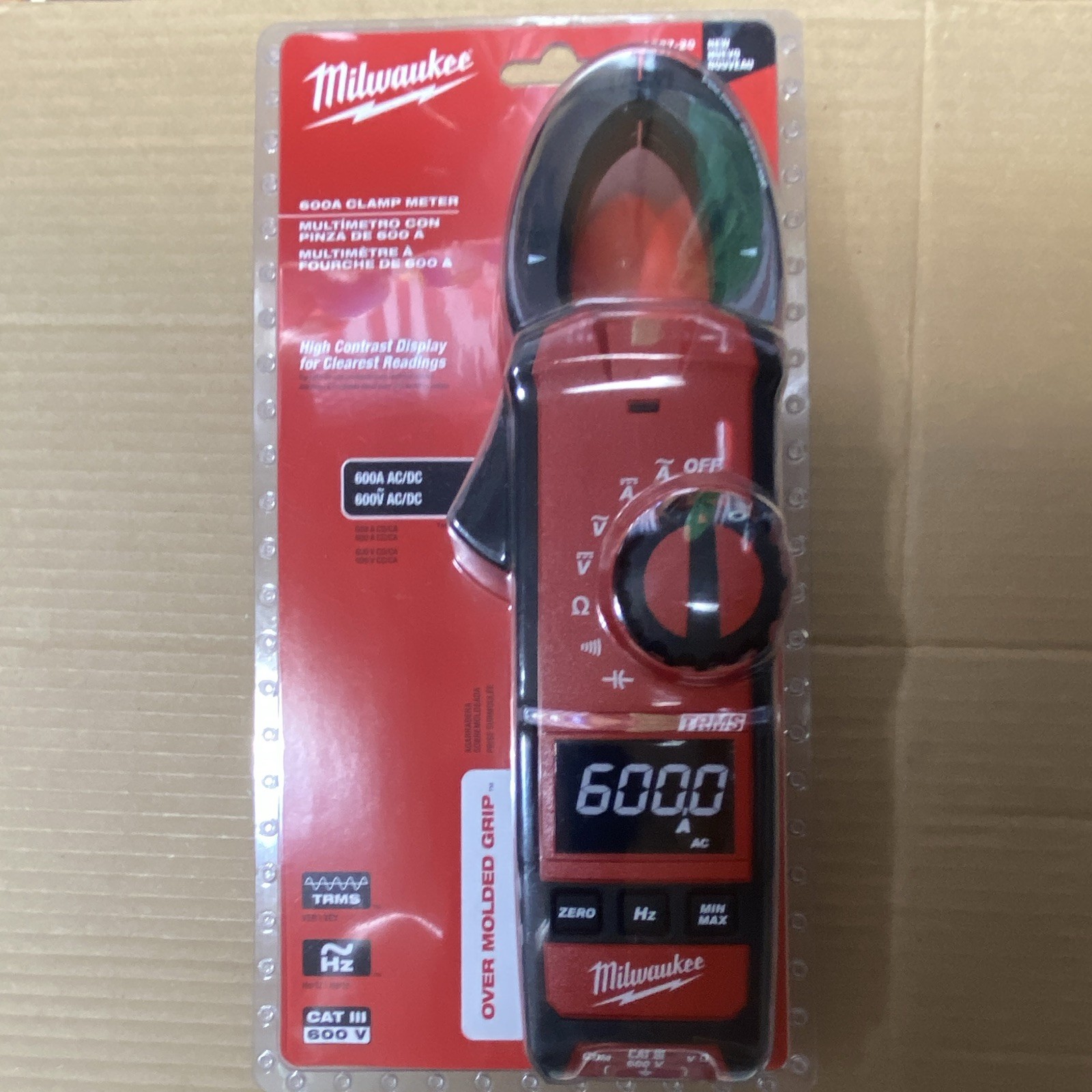 MILWAUKEE (2237-20) 600A Clamp Meter – CAT III 600V