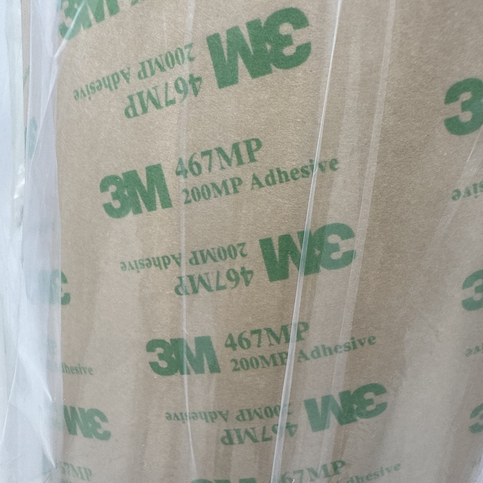 3M 467MP: 12 in x 60 yd x 2 mil Clear Adhesive Transfer Tape – 1 Lg Roll