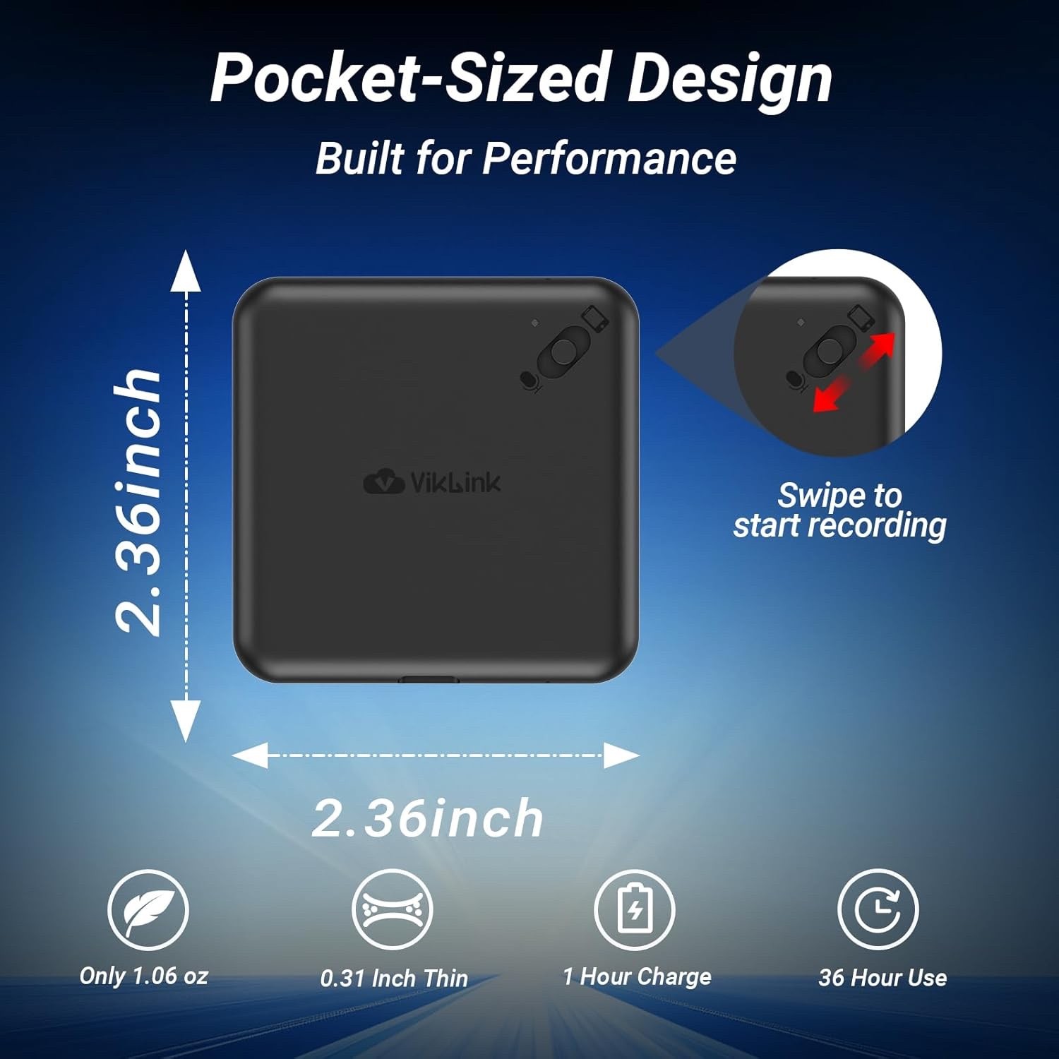64GB Magnetic Voice Recorder Voice Activated with AI Noise Reduction Device NEW