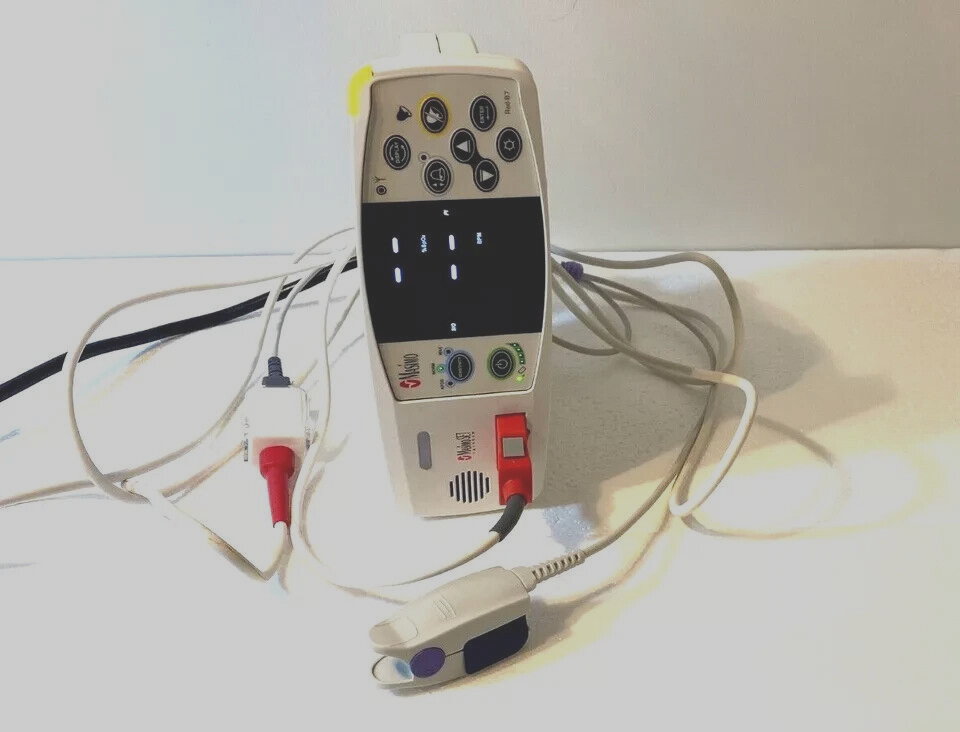 Masimo Set Rainbow RAD 87 Radical 87 Pulse Oximeter works good condition