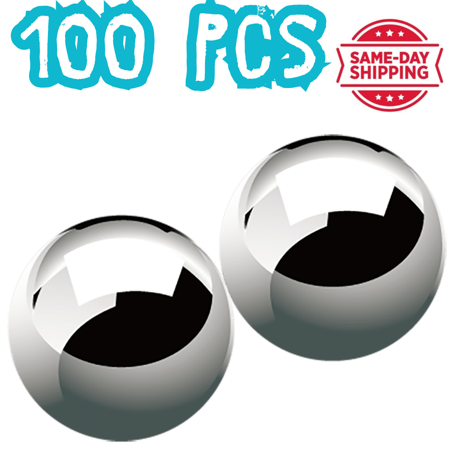 100 Pcs 9 MM Precision Chrome Steel Bearing Balls AISI 1010 G1000