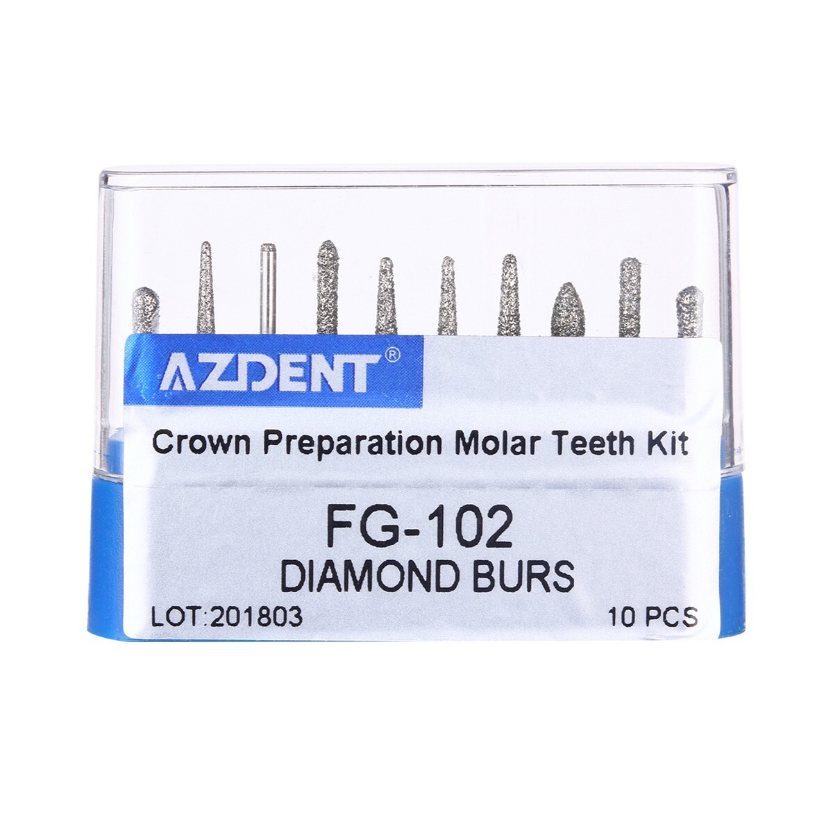 AZDENT Dental Diamond Burs Composite Polishing Kit for High Speed Handpiece