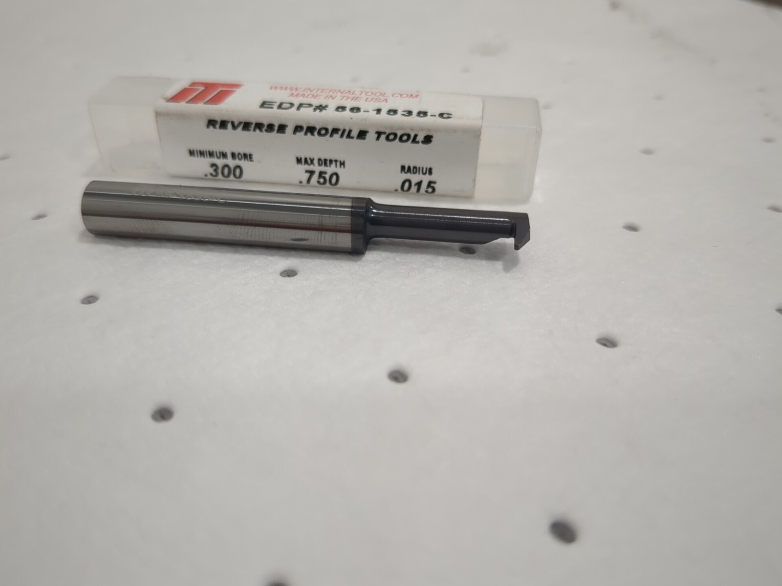 Boring Bar: 0.3000″ Min Bore Dia, 5/16″ Shank Dia, Micrograin Carbide56-1535-C