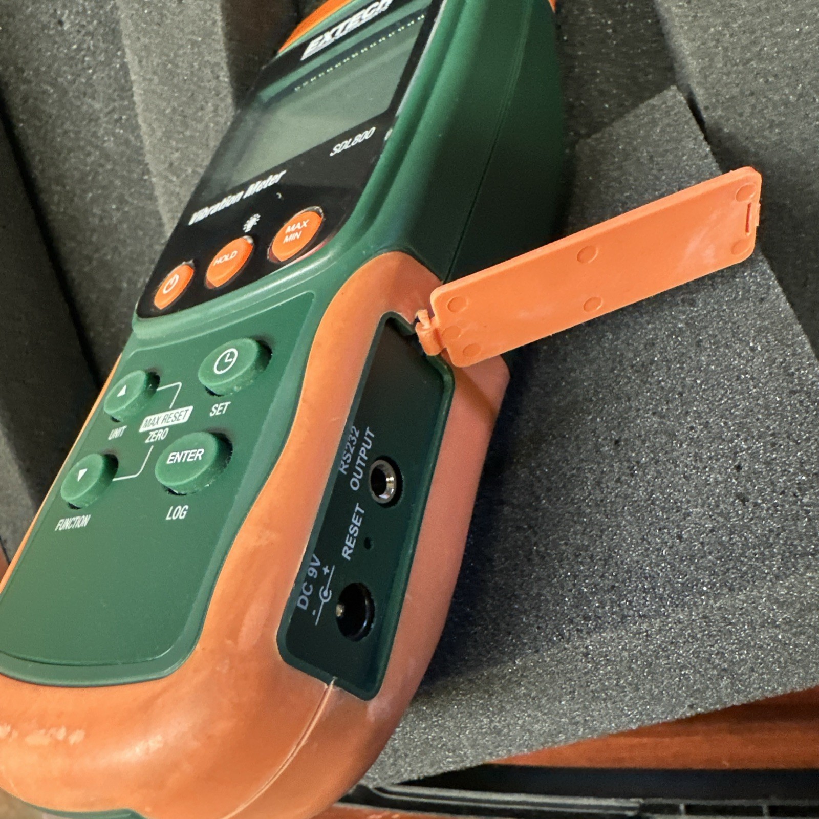 EXTECH SDL800 Vibration Meter Calibrated W/ SD Card Datalogger Batteries & Case