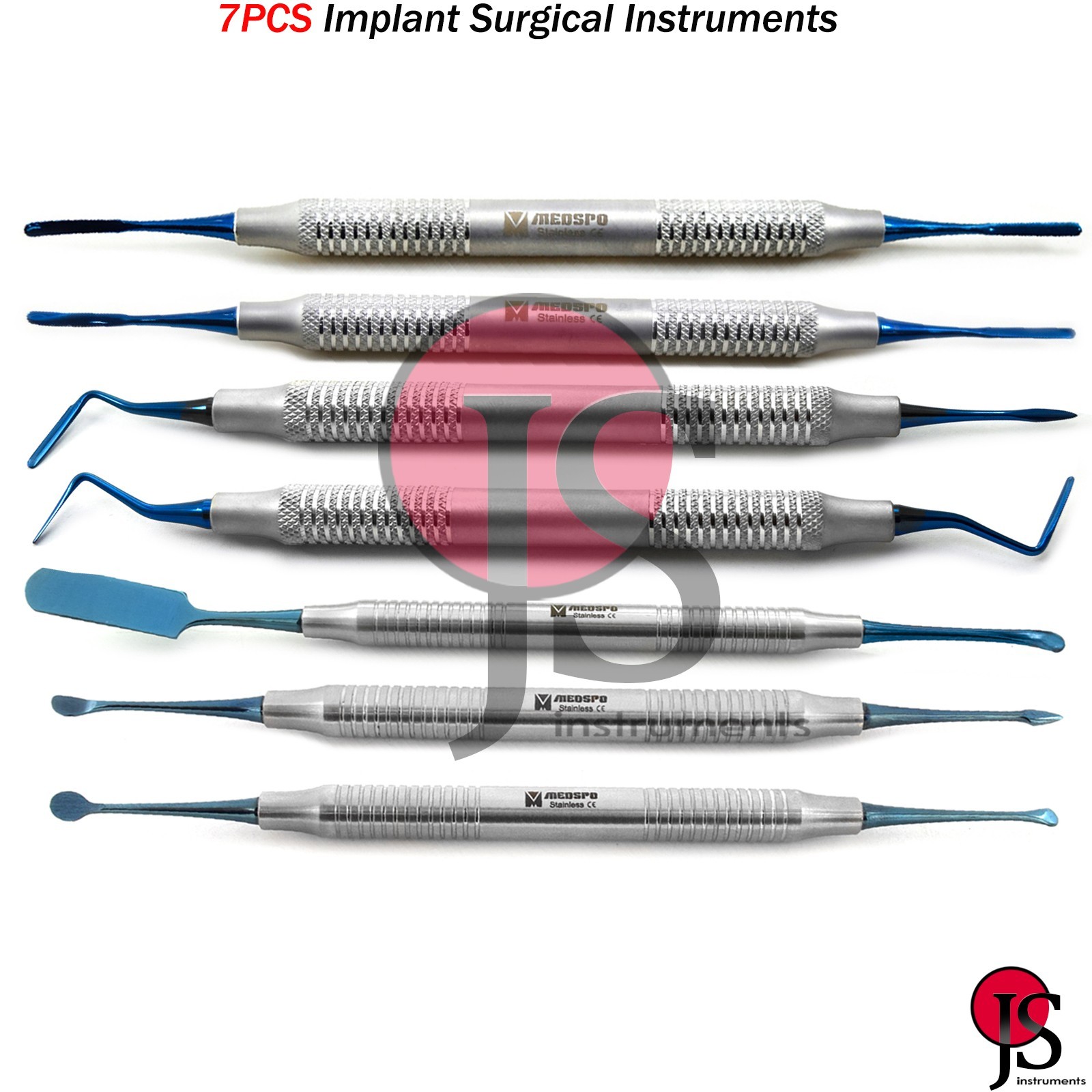 Dental Tooth Extraction Periotome Periosteal Elevator Buser Implant Surgical X7