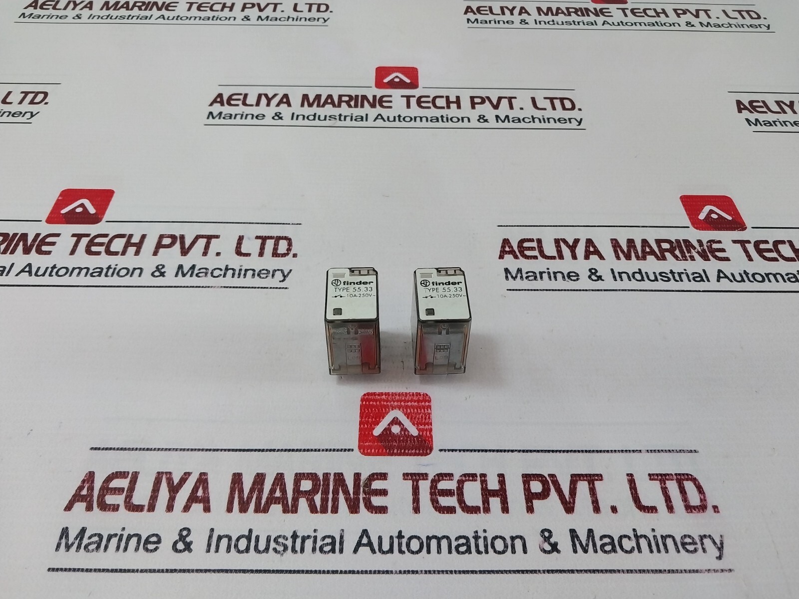 Lot of 2X Finder 55.33 Control Relay 10A 250V AC