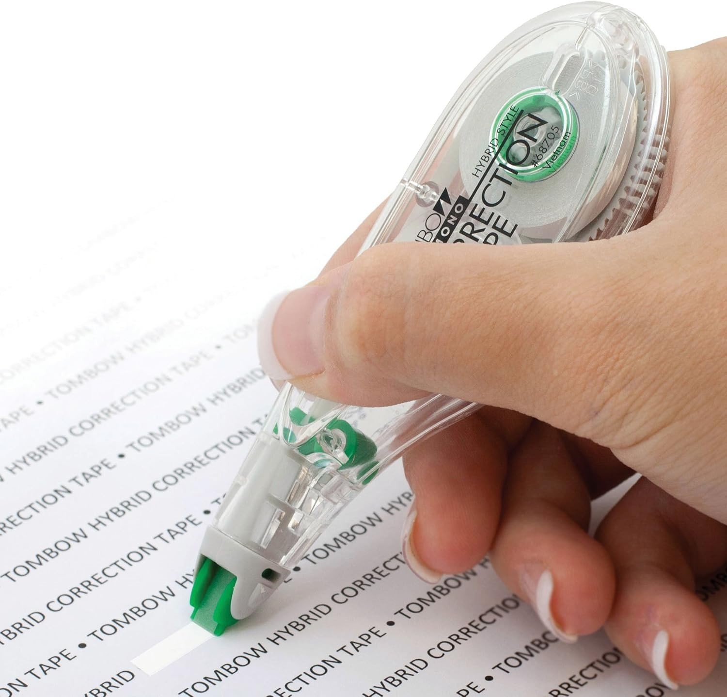Tombow 68721 Mono Hybrid Style Instant Correction Tape 10 Pack 1/6″ x 32.8′