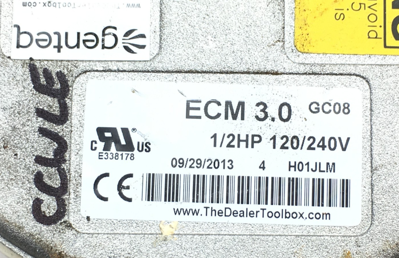 Genteq ECM 3.0 GC08 Module Only for 5SME39HXL3031 1/2HP 240V CCWLE used #J124