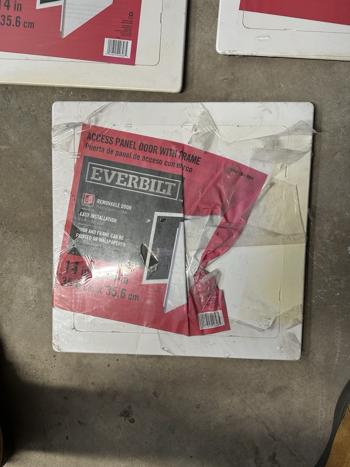 Lot Of 3 Everbilt 14 in. x 14 in. Access Panel with Frame Some Wear On Them