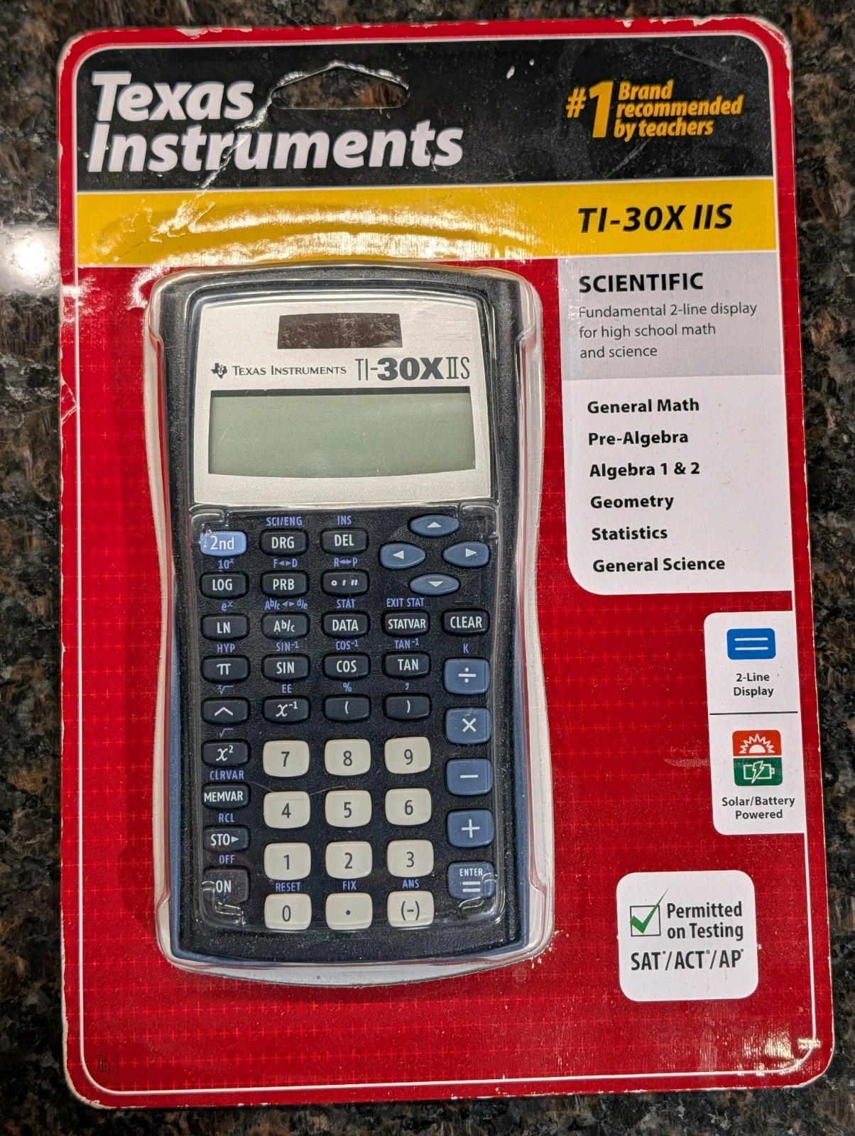 NEW Texas Instruments TI-30XIIS Scientific Calculator – Algebra, Statistics, Sci