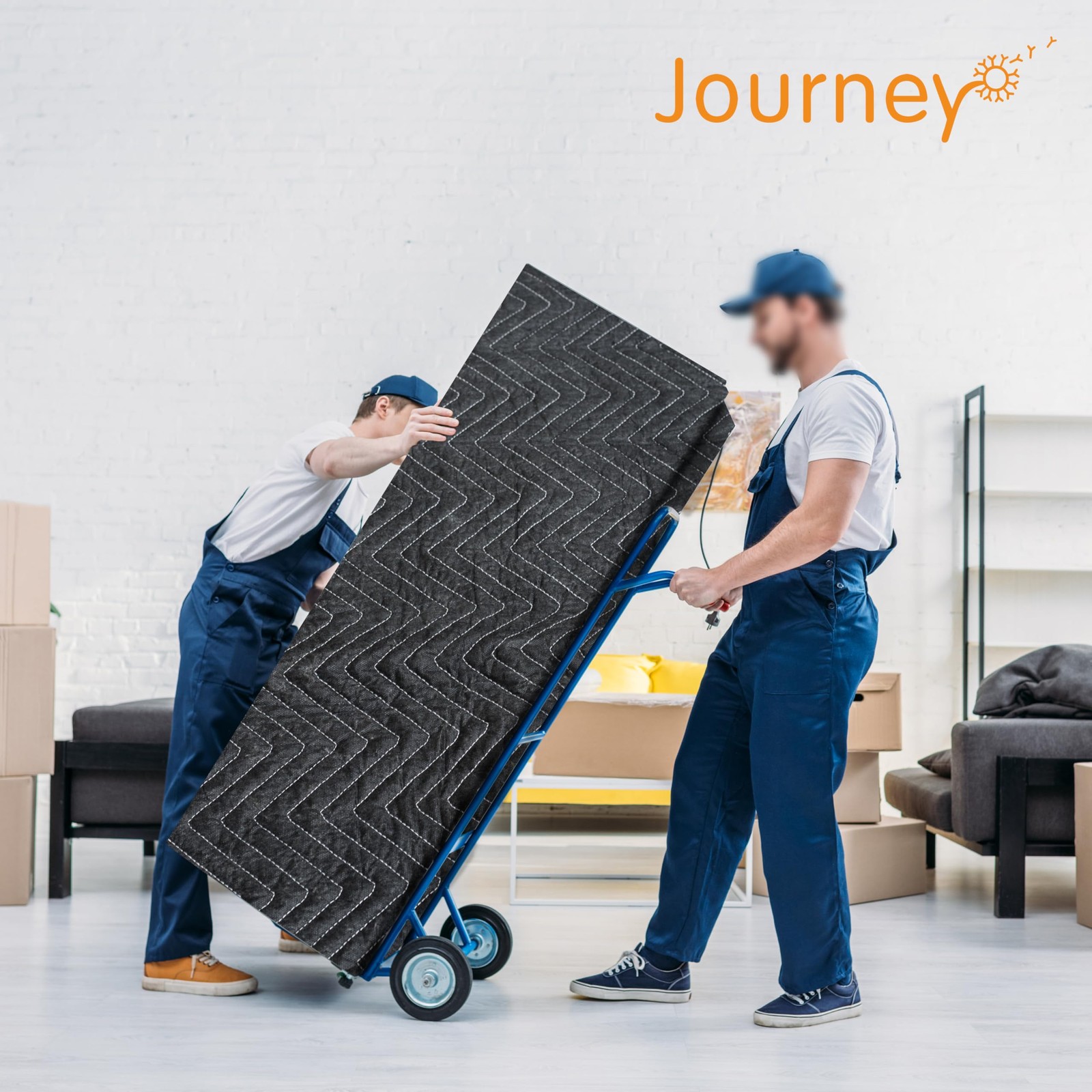 Moving Blankets 72″x80″, 45 lb/dz Weight, Heavy Duty Moving Blanket, Deluxe Q…
